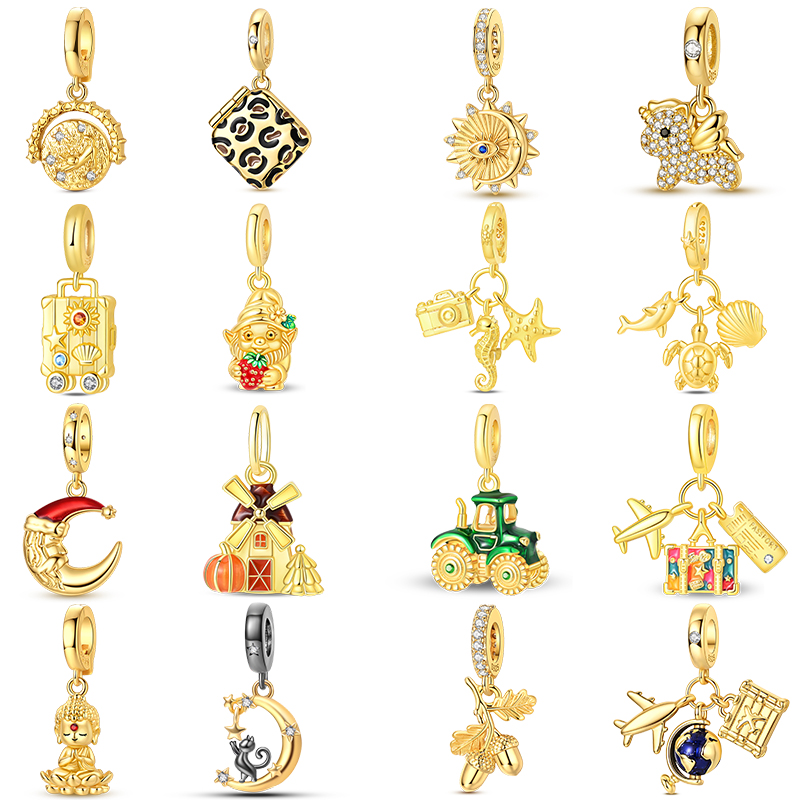 Urban Farming Usa - 925 Sterling Silver Golden Harvest Farm