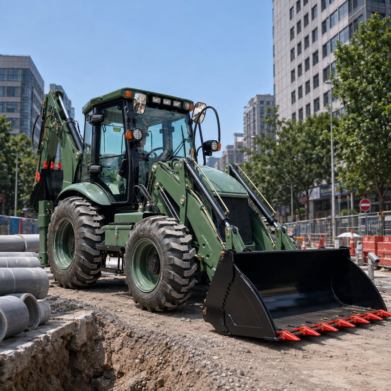 Professional Euro5 4x4 Backhoe - Urban Farming Usa recension och pris
