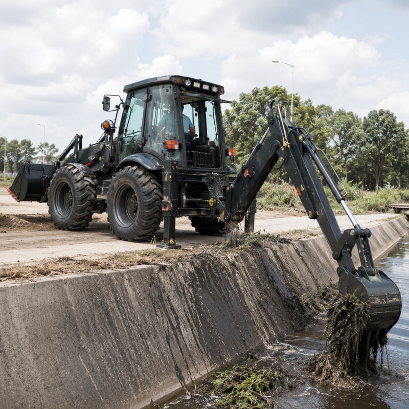 Professional Euro5 4x4 Backhoe - Urban Farming Usa recension och pris