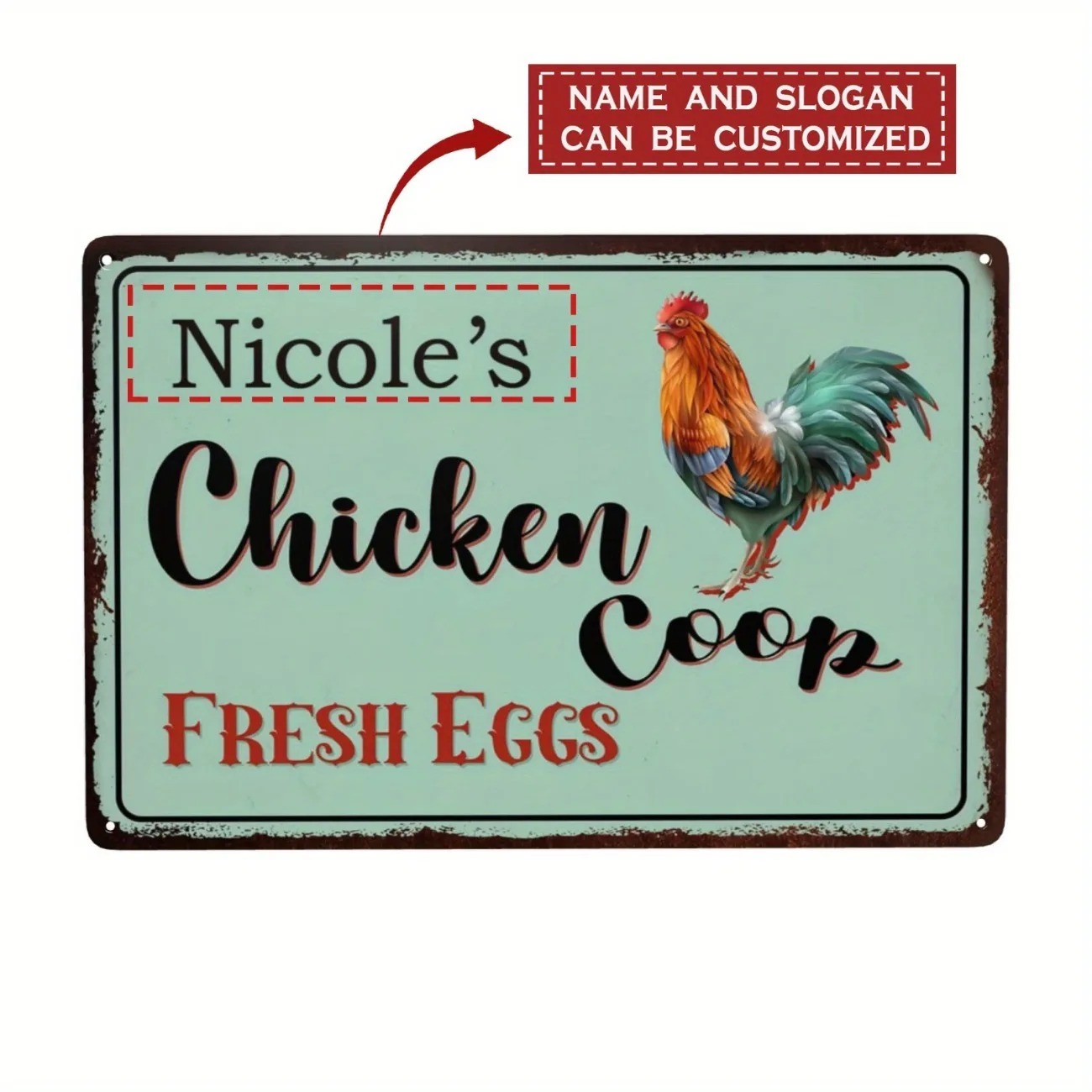 Custom Text Chicken Coop Sign  - Urban Farming Usa recension och pris
