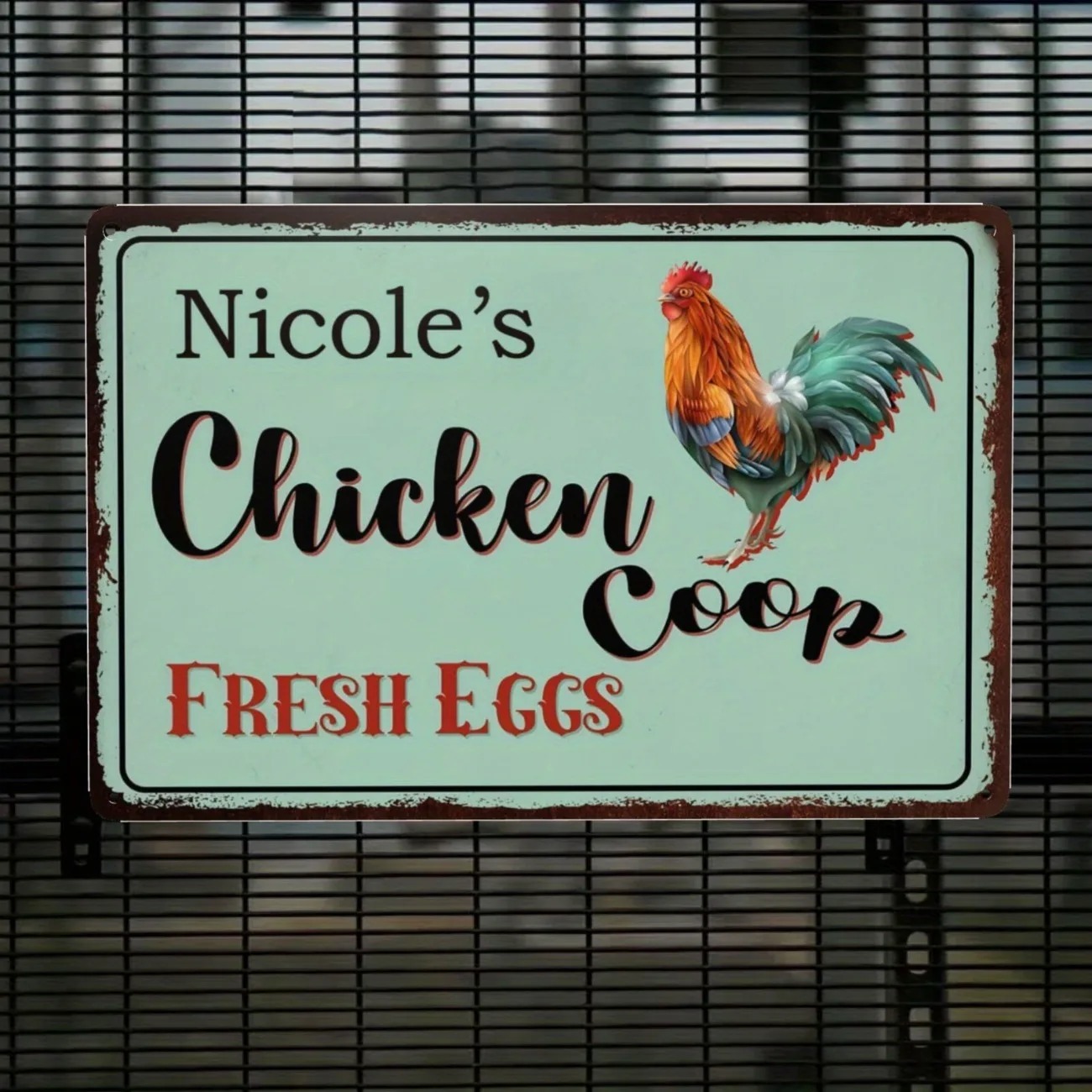 Custom Text Chicken Coop Sign  - Urban Farming Usa recension och pris